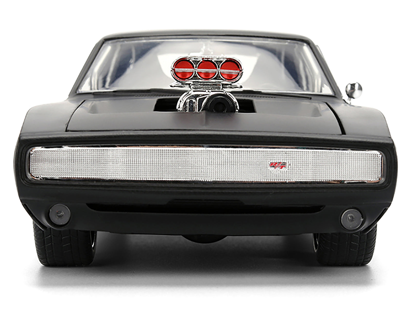 1970 Dodge Charger R/T Matt Black "Fast & Furious" (2009) Movie "Fast & Furious" Series 1/24 Diecast Model Car by Jada - image 5