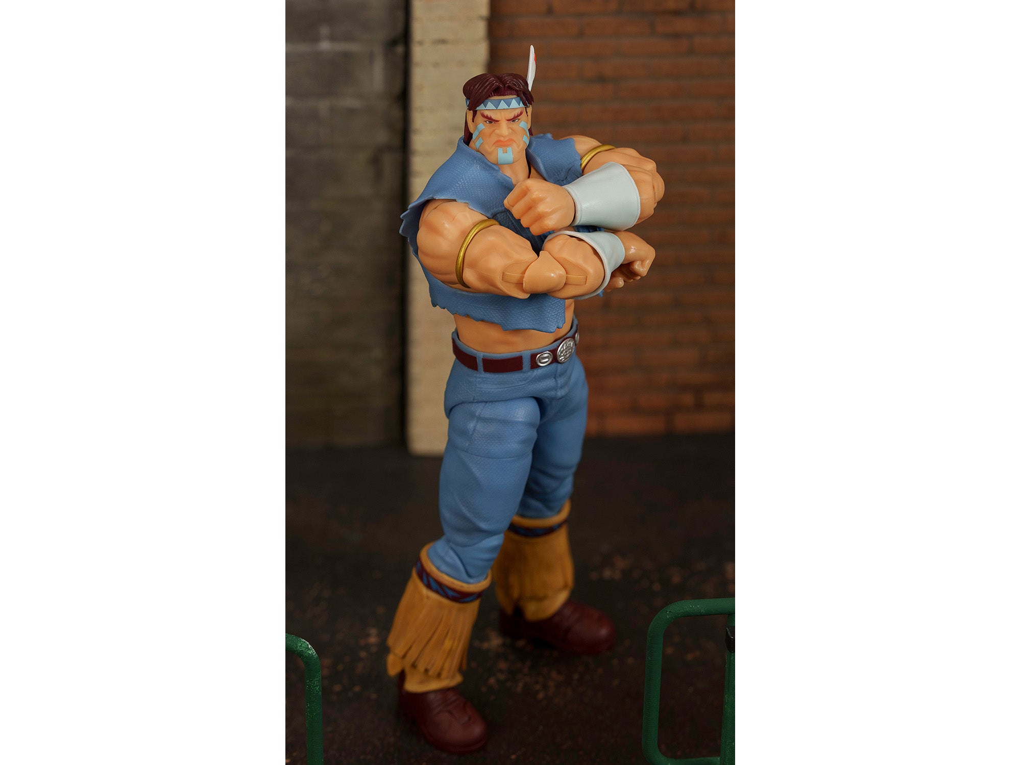 T. Hawk 7.5" Moveable Figure with Accessories and Alternate Head and Hands "Ultra Street Fighter II: The Final Challengers" (2017) Video Game Model by Jada