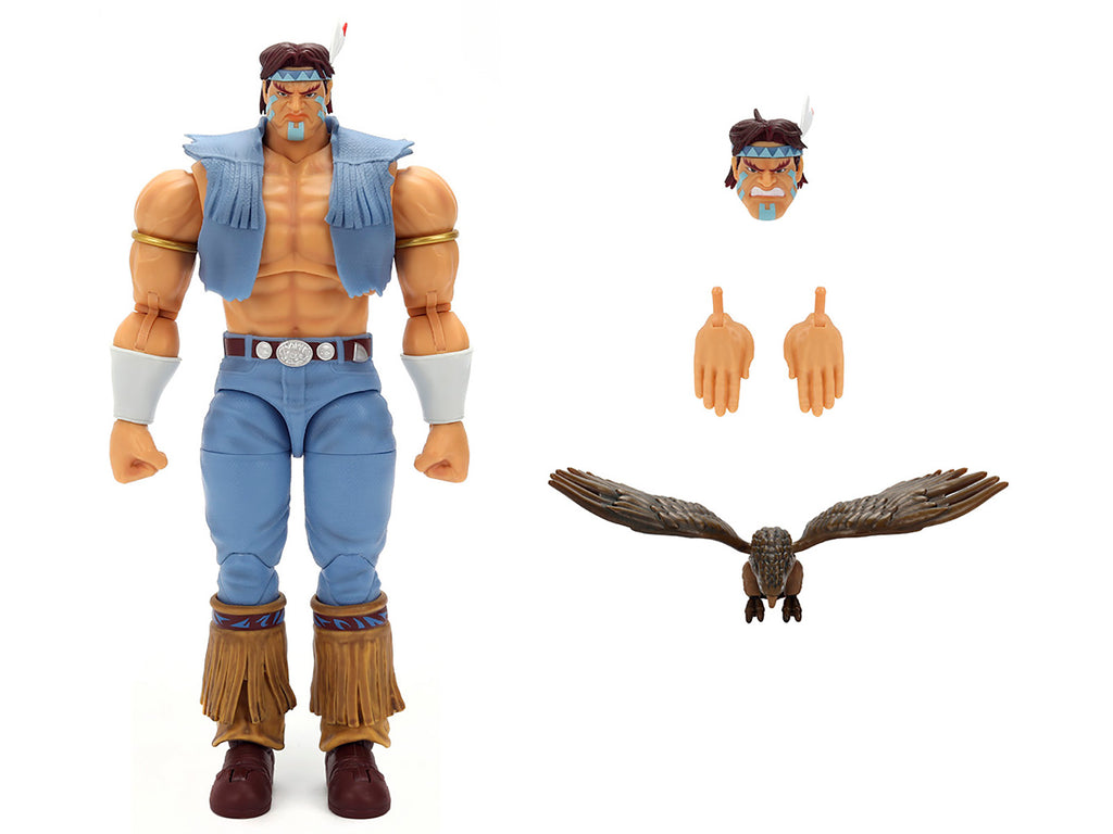T. Hawk 7.5" Moveable Figure with Accessories and Alternate Head and Hands "Ultra Street Fighter II: The Final Challengers" (2017) Video Game Model by Jada