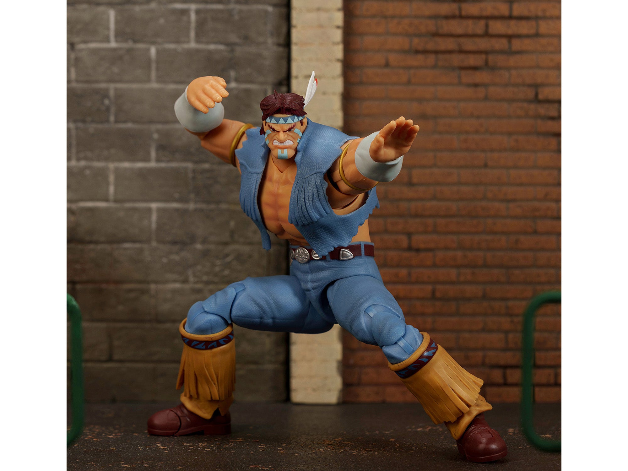 T. Hawk 7.5" Moveable Figure with Accessories and Alternate Head and Hands "Ultra Street Fighter II: The Final Challengers" (2017) Video Game Model by Jada