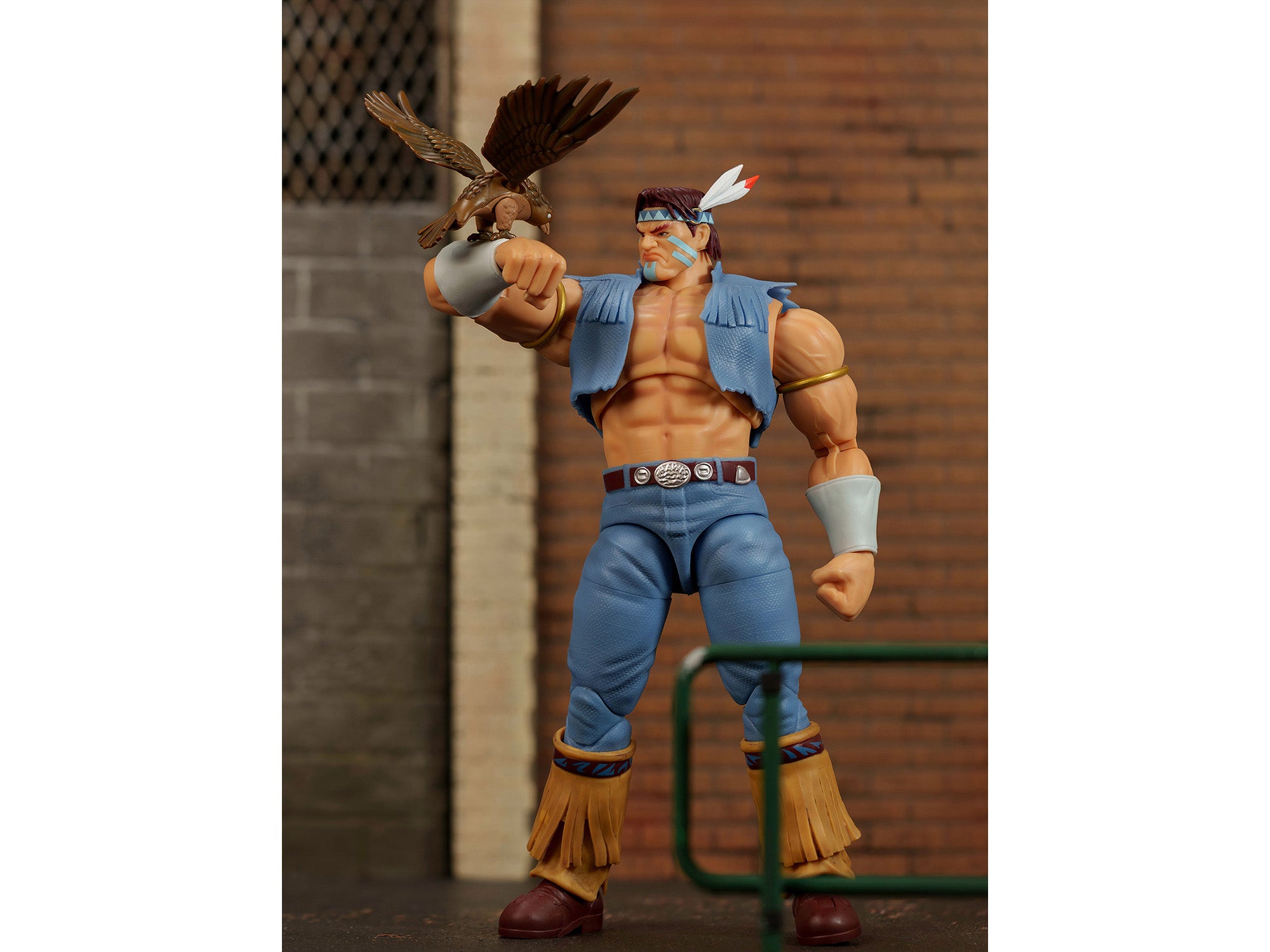 T. Hawk 7.5" Moveable Figure with Accessories and Alternate Head and Hands "Ultra Street Fighter II: The Final Challengers" (2017) Video Game Model by Jada