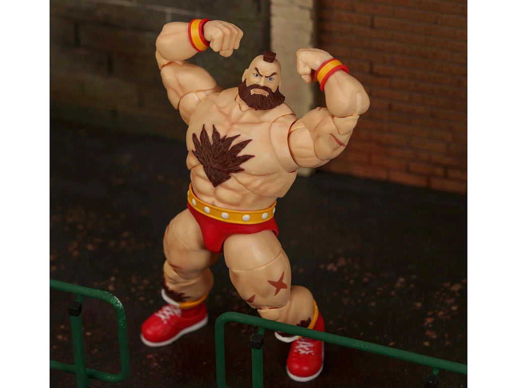 Zangief 7.5" Moveable Figure with Accessories and Alternate Head and Hands "Ultra Street Fighter II: The Final Challengers" (2017) Video Game Model by Jada - image 5