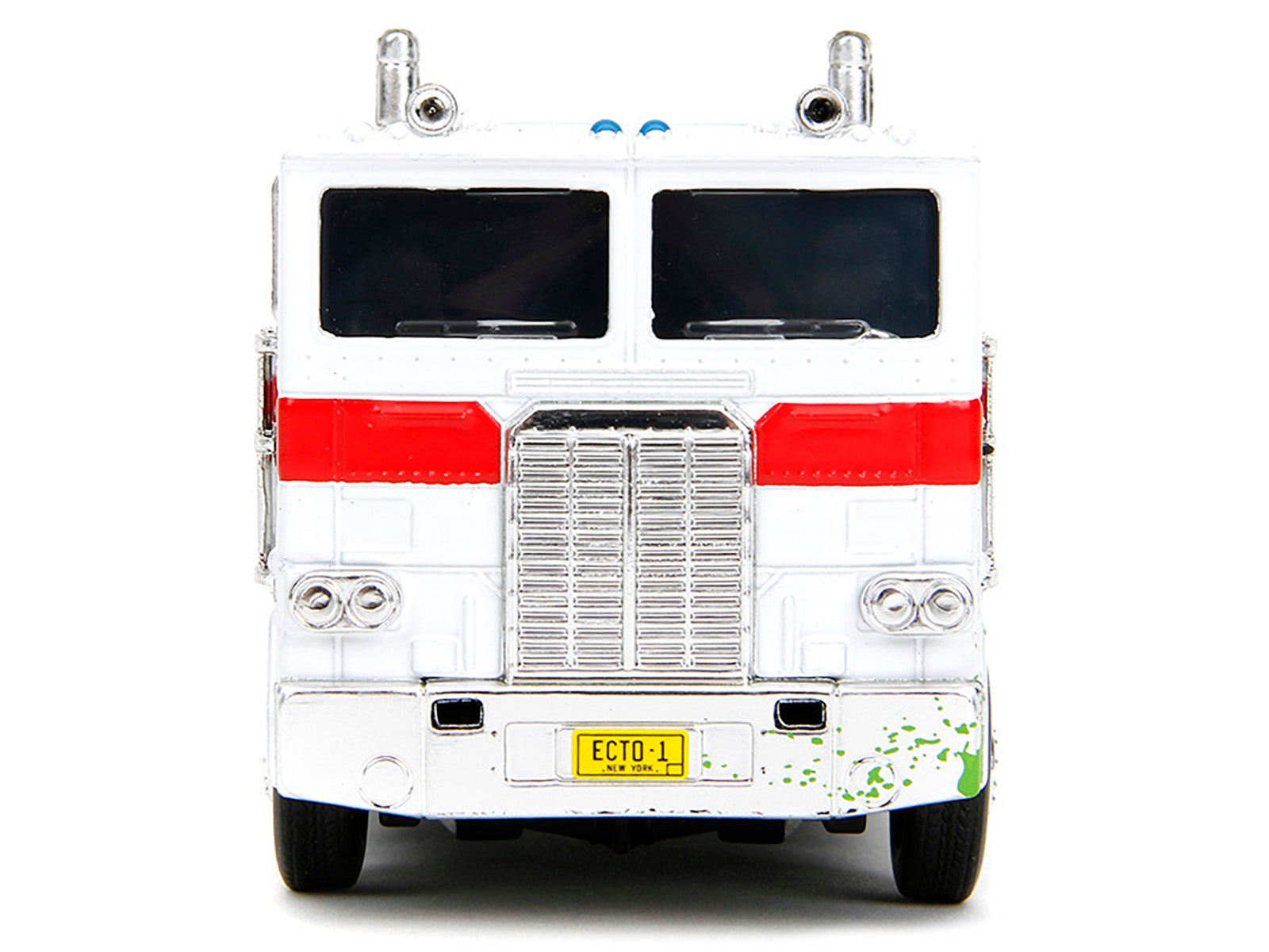G1 Autobot Optimus Prime Truck White with Robot on Chassis from "Transformers" TV Series - "Ghostbusters" (1984) Movie Crossover "Hollywood Rides" Series Diecast Model by Jada - image 4