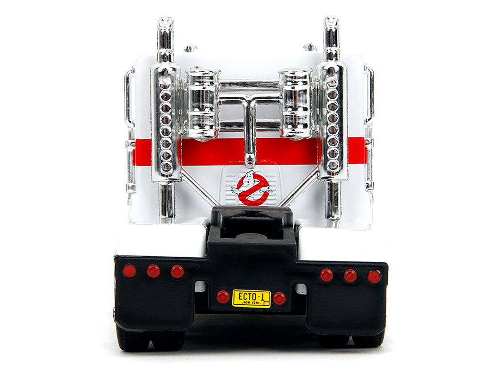 G1 Autobot Optimus Prime Truck White with Robot on Chassis from "Transformers" TV Series - "Ghostbusters" (1984) Movie Crossover "Hollywood Rides" Series Diecast Model by Jada - image 5