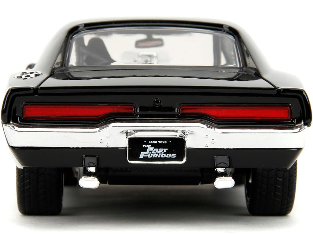Dodge Charger R/T Black with Dom Diecast Figure "Fast & Furious" (2009) Movie "Hollywood Rides" Series 1/24 Diecast Model Car by Jada - image 6