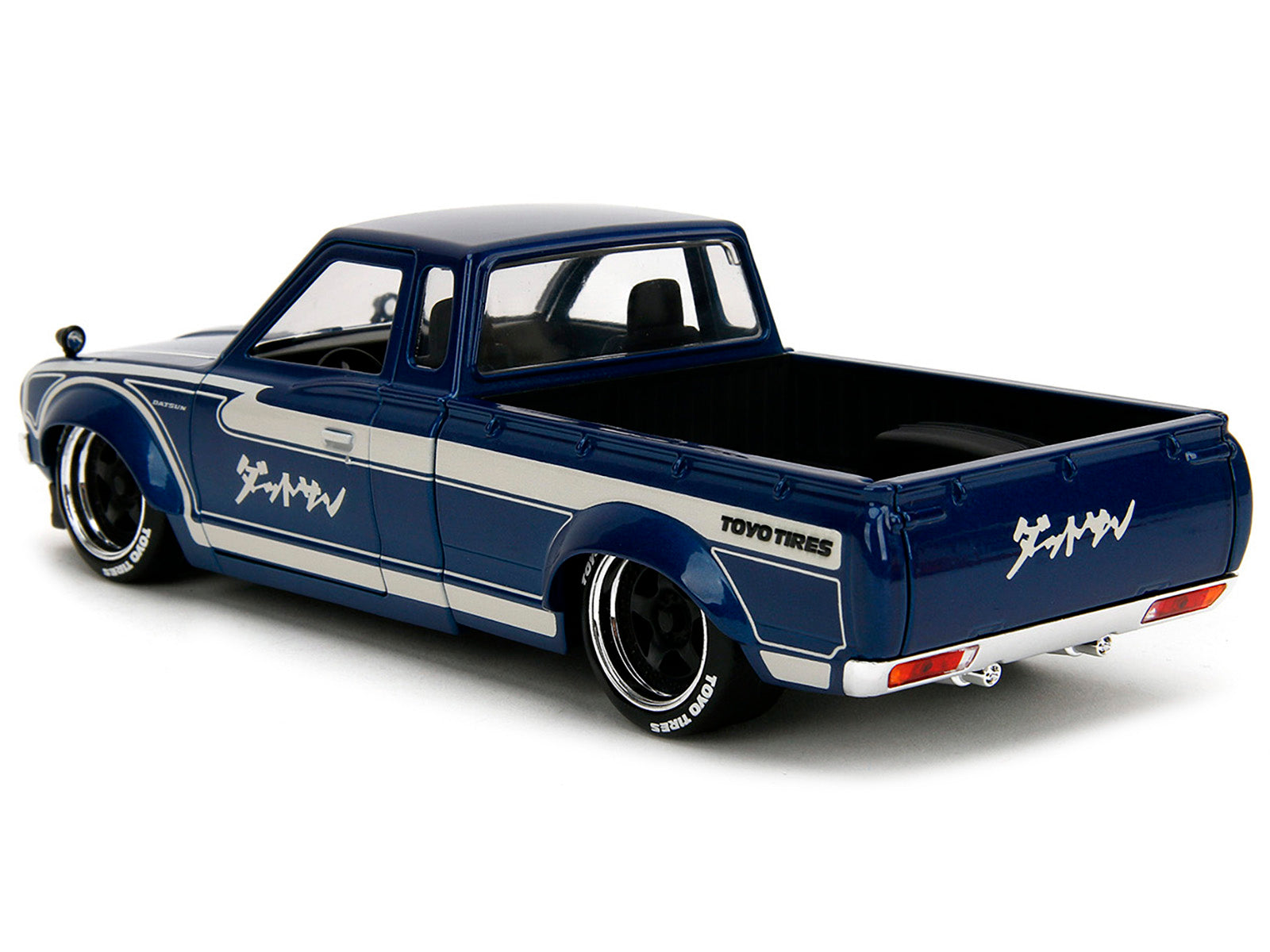 1972 Datsun 620 Pickup Truck Blue Metallic and Cream "JDM Tuners" Series 1/24 Diecast Model Car by Jada - image 3