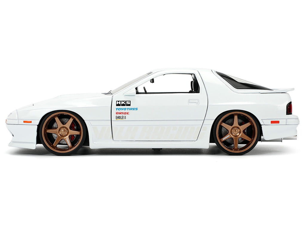 1985 Mazda RX-7 White "JDM Tuners" Series 1/24 Diecast Model Car by Jada - image 3