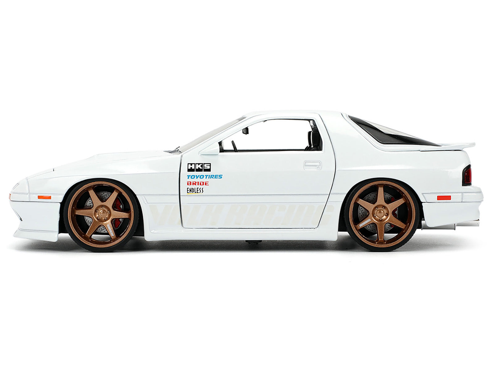 1985 Mazda RX-7 White "JDM Tuners" Series 1/24 Diecast Model Car by Jada - image 3