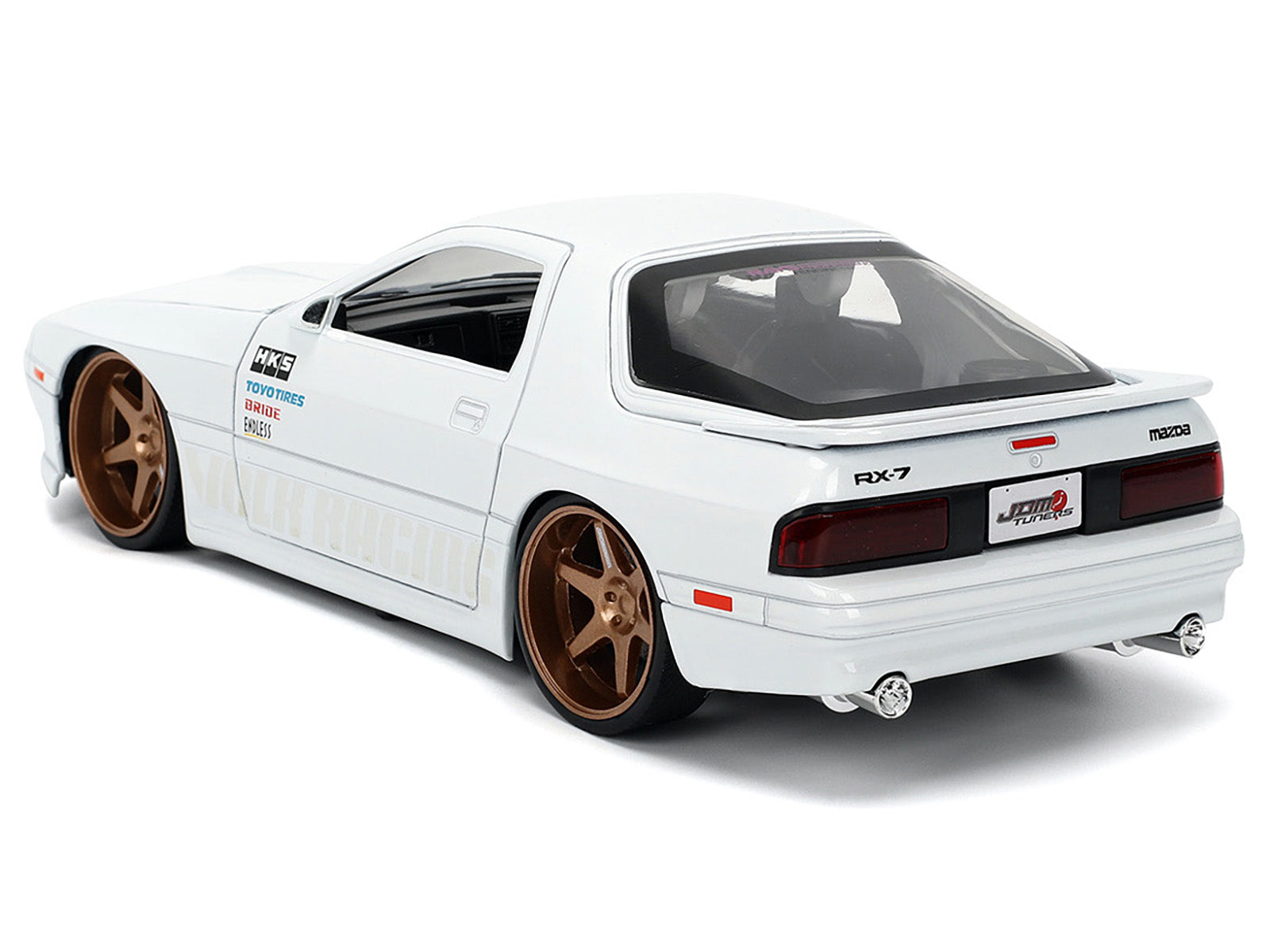 1985 Mazda RX-7 White "JDM Tuners" Series 1/24 Diecast Model Car by Jada - image 5