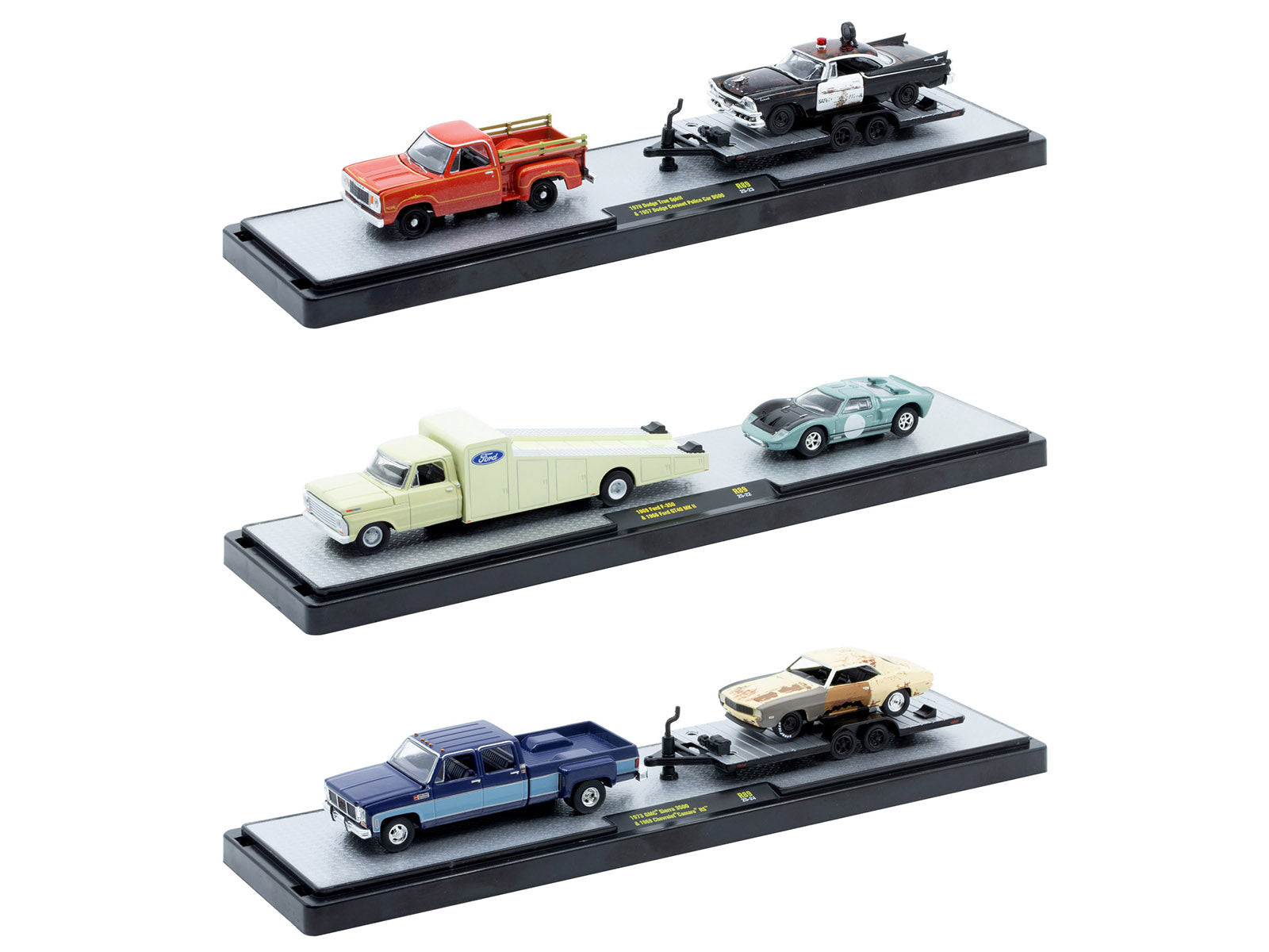 Auto Haulers Set of 3 Trucks Release 89 Limited Edition to 8000 pieces Worldwide 1/64 Diecast Models by M2 Machines - image 2