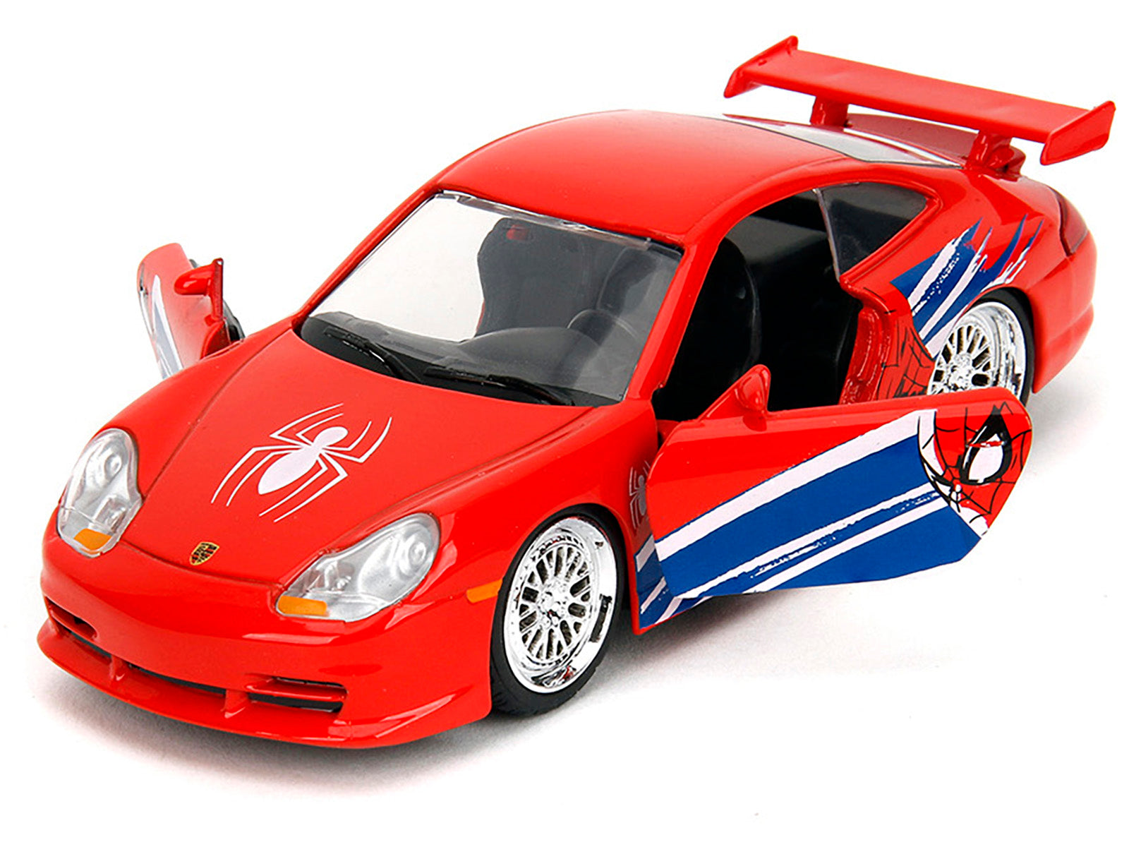 Porsche 911 GT3 RS (996) Red with Graphics "Marvel's Spider-Man" 1/32 Diecast Model Car by Jada - image 2