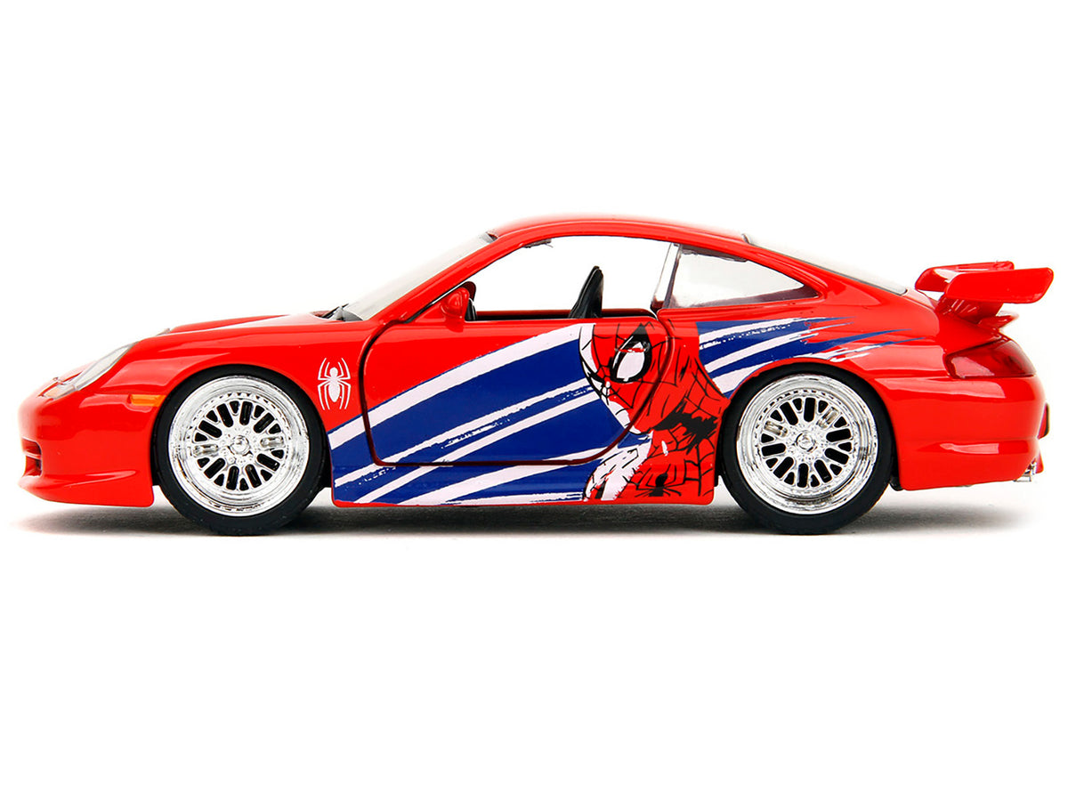 Porsche 911 GT3 RS (996) Red with Graphics "Marvel's Spider-Man" 1/32 Diecast Model Car by Jada - image 3
