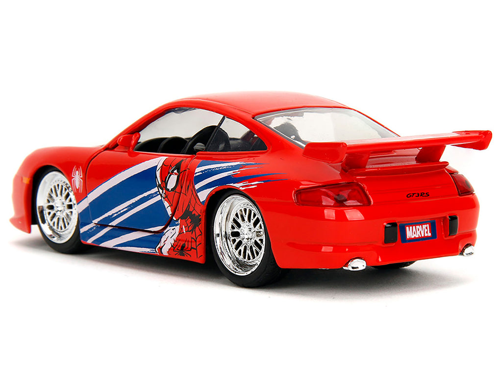 Porsche 911 GT3 RS (996) Red with Graphics "Marvel's Spider-Man" 1/32 Diecast Model Car by Jada - image 5