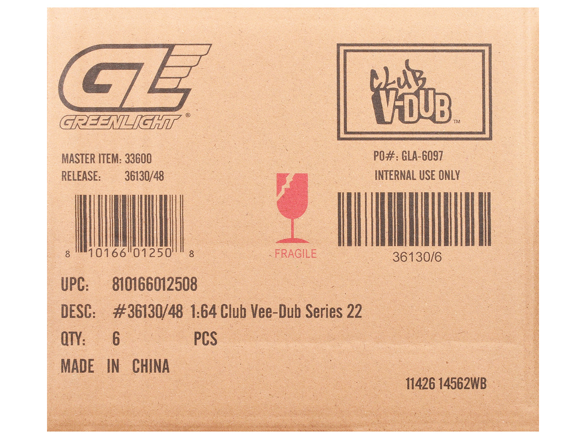 "Club Vee-Dub" Series 22 Set of 6 pieces 1/64 Diecast Model Cars by Greenlight - image 3