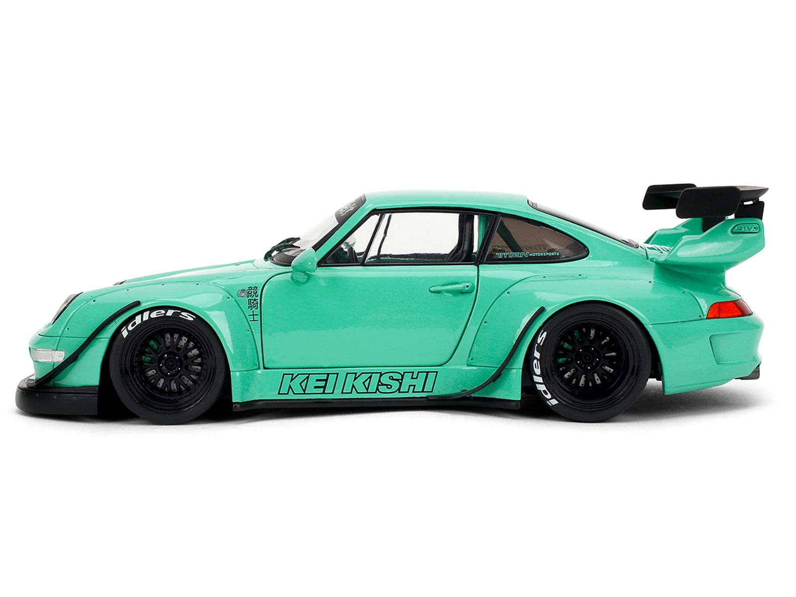 RWB Body Kit "Kei Kishi" Light Blue "Pink Slips" Series 1/18 Diecast Model Car by Jada - image 3