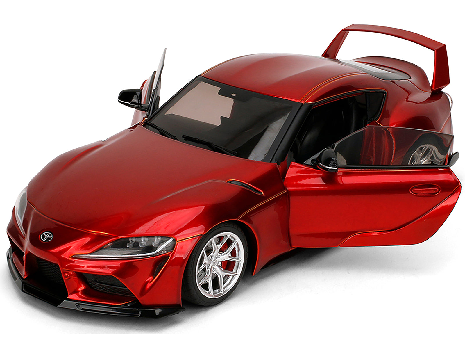 Toyota GR Supra Red Metallic "Pink Slips" Series 1/18 Diecast Model Car by Jada - image 2