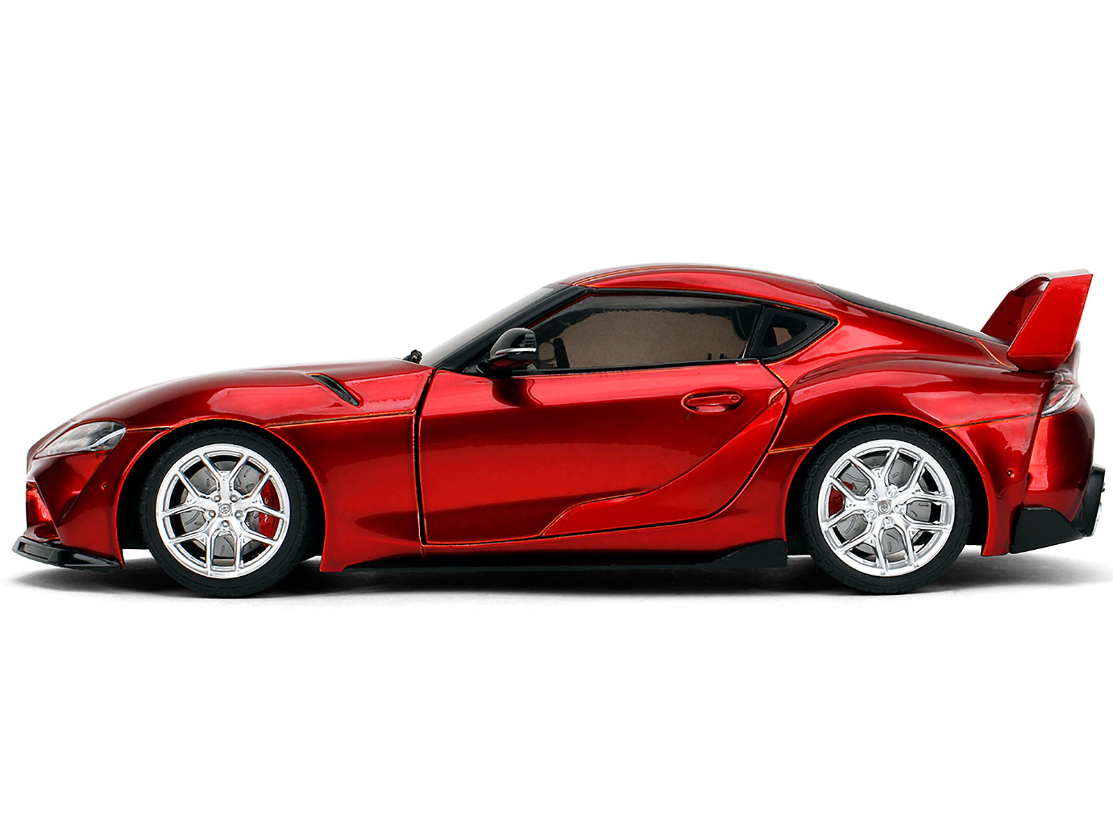 Toyota GR Supra Red Metallic "Pink Slips" Series 1/18 Diecast Model Car by Jada - image 3