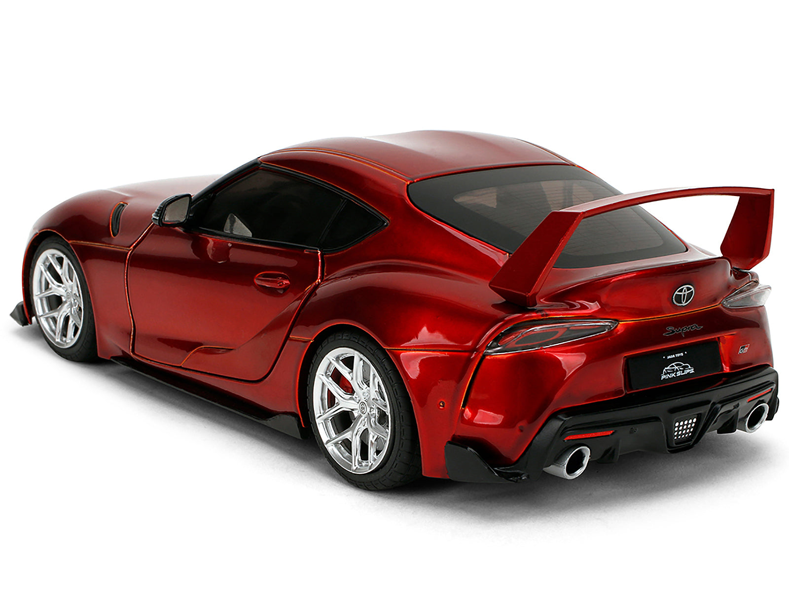 Toyota GR Supra Red Metallic "Pink Slips" Series 1/18 Diecast Model Car by Jada - image 5