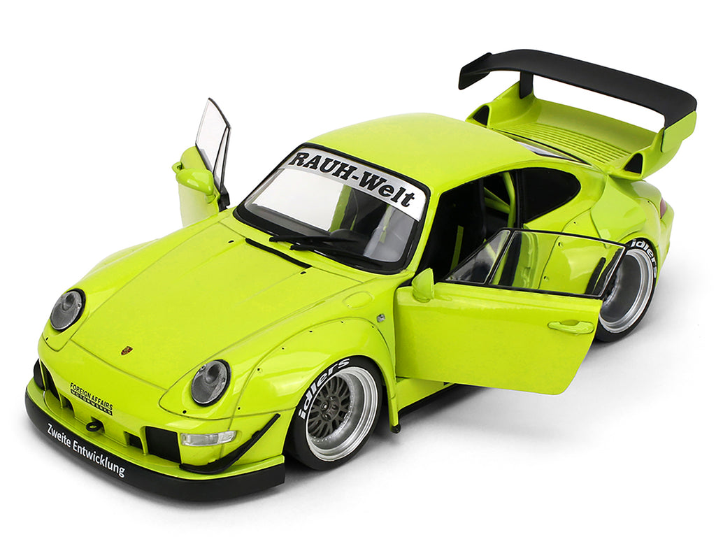 RWB Body Kit "Genki" Lime Green "Pink Slips" Series 1/18 Diecast Model Car by Jada - image 2