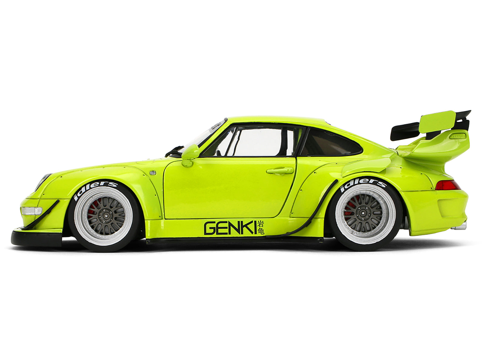 RWB Body Kit "Genki" Lime Green "Pink Slips" Series 1/18 Diecast Model Car by Jada - image 3