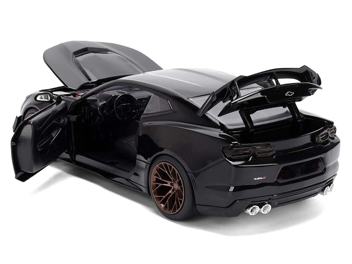 2024 Chevrolet Camaro ZL1 1LE Black "Fast X" (2023) Movie "Fast & Furious 25th Anniversary" Series 1/24 Diecast Model Car by Jada - image 4