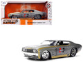 1971 Chevrolet Chevelle SS "Hurst" Gray Metallic with Gold Stripes "Bigtime Muscle" Series 1/24 Diecast Model Car by Jada
