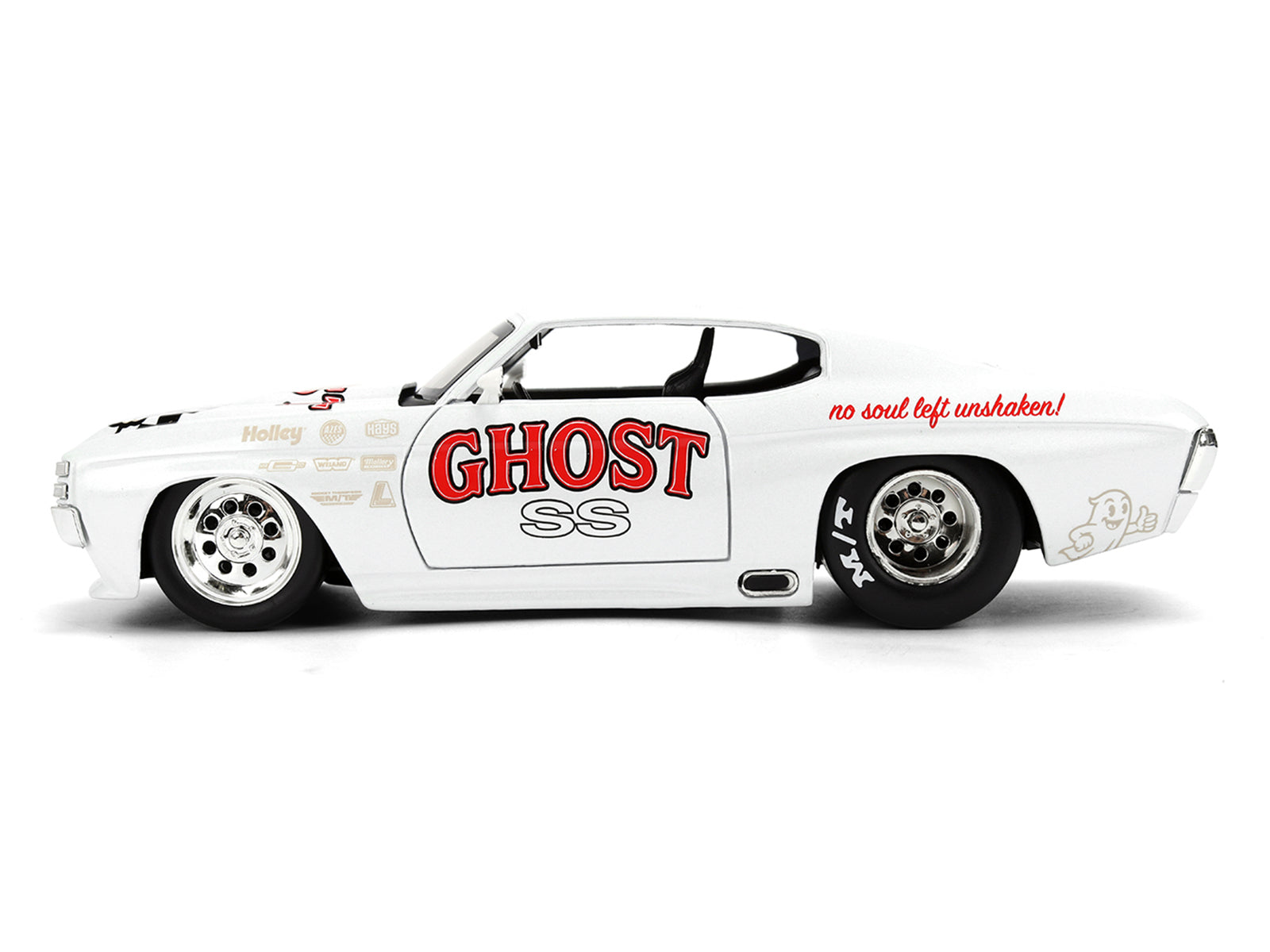1971 Chevrolet Chevelle SS "Ghost SS" White with Graphics "Bigtime Muscle" Series 1/24 Diecast Model Car by Jada - image 3