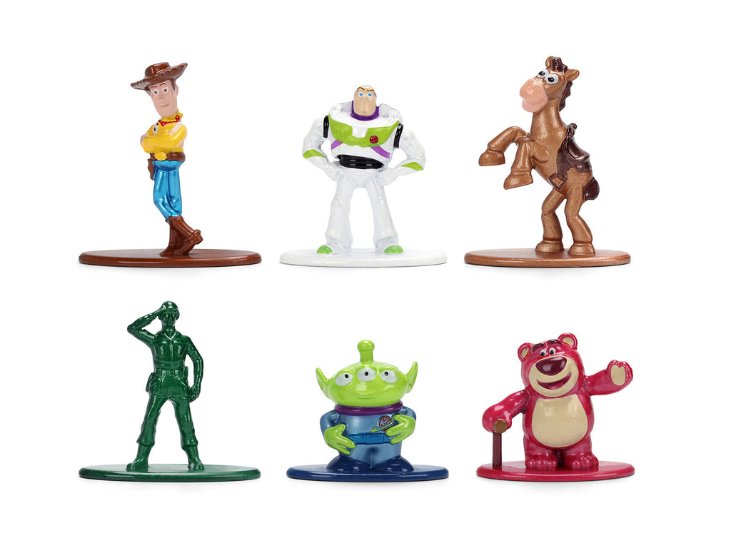 Set of 6 Diecast Figures "Toy Story" Movie Franchise "Nano Metalfigs" Series Diecast Models by Jada - image 4