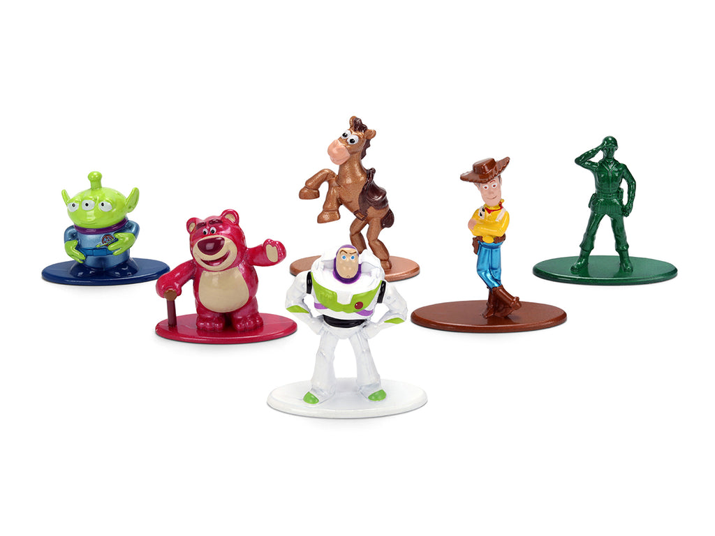 Set of 6 Diecast Figures "Toy Story" Movie Franchise "Nano Metalfigs" Series Diecast Models by Jada - image 3