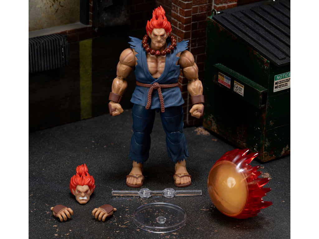 Akuma 6" Moveable Figure with Accessories and Alternate Head and Hands "Ultra Street Fighter II: The Final Challengers" (2017) Video Game Model by Jada - image 2