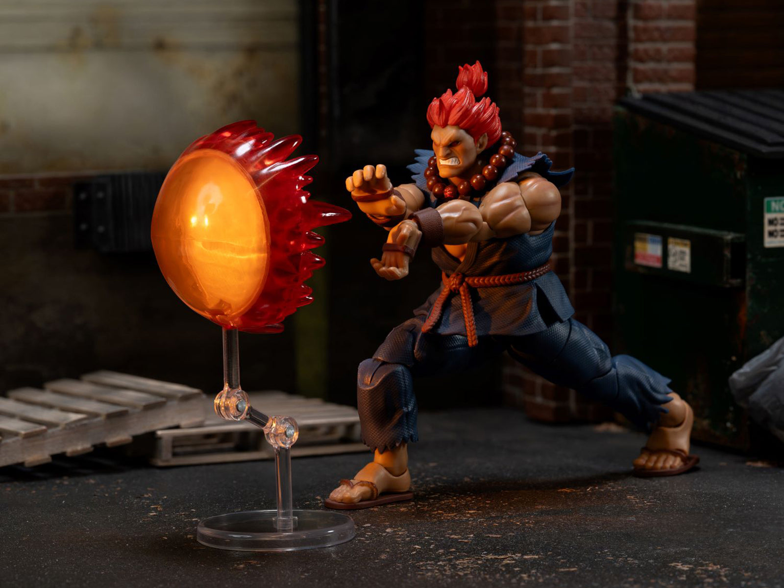 Akuma 6" Moveable Figure with Accessories and Alternate Head and Hands "Ultra Street Fighter II: The Final Challengers" (2017) Video Game Model by Jada - image 3