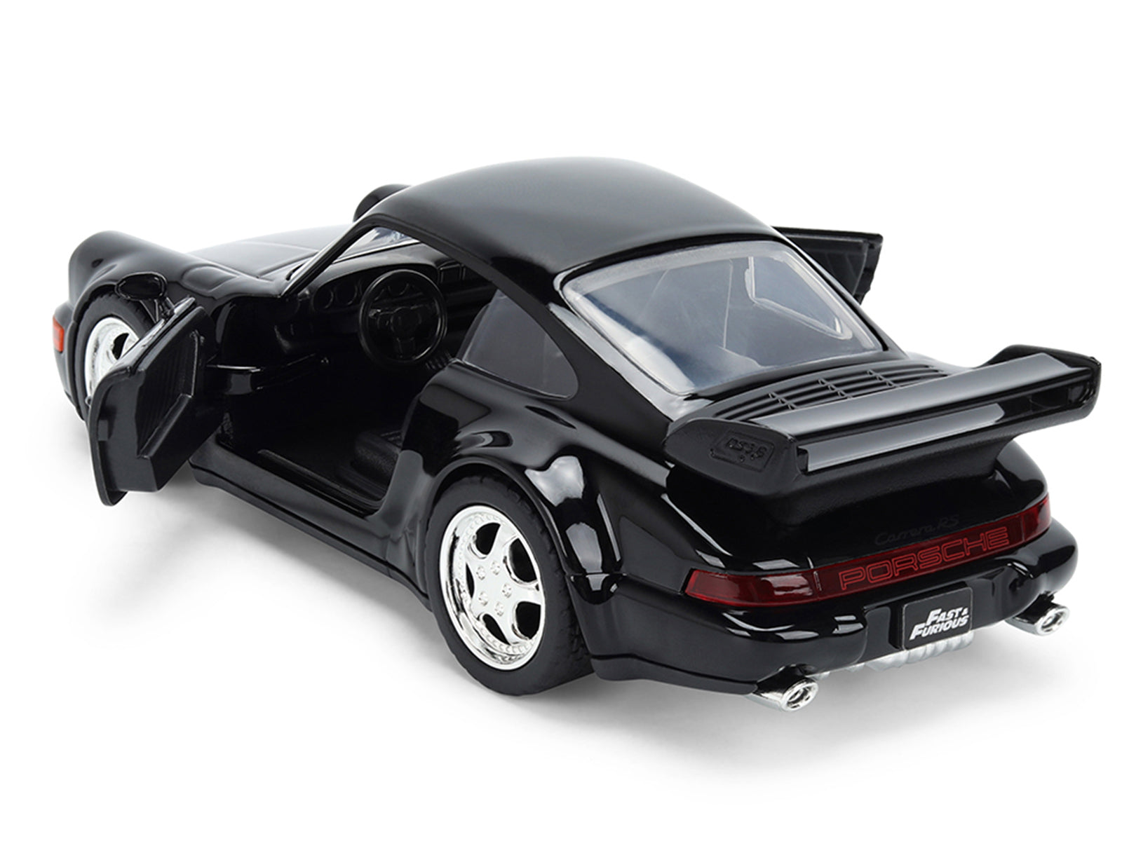Porsche 911 Carrera RS 3.8 (964) Black "The Fast and the Furious: Tokyo Drift" (2006) Movie "25 Years of Fast & Furious" Series 1/32 Diecast Model Car by Jada