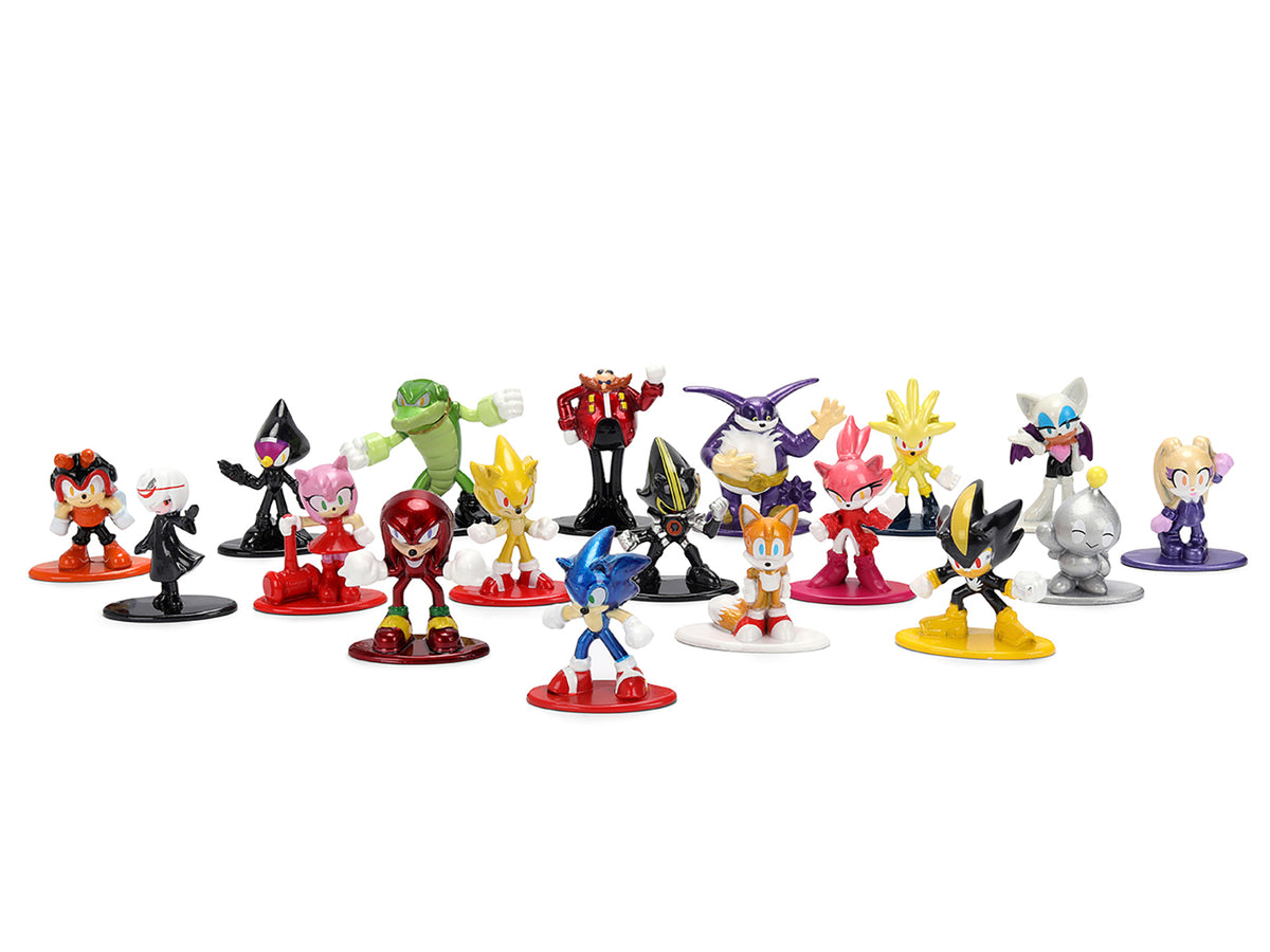 "Sonic The Hedgehog" Set of 18 Diecast Figures Wave 2 "Nano Metalfigs" Series Diecast Models by Jada - image 2