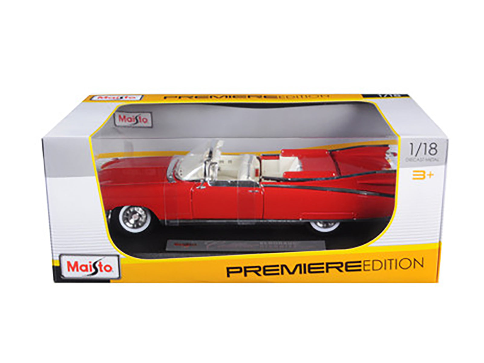 1959 Cadillac Eldorado Biarritz Red 1/18 Diecast Model Car by Maisto - image 3