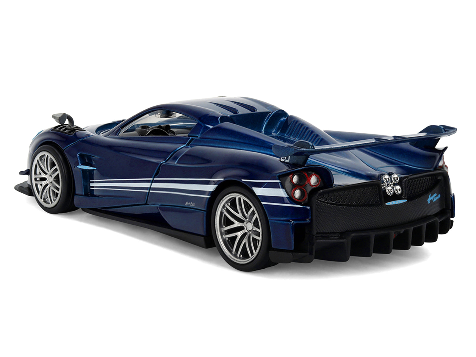 Pagani Huayra Roadster BC Blue Metallic with White Stripes "Fast X" (2023) Movie "Fast & Furious 25th Anniversary" Series 1/32 Diecast Model Car by Jada