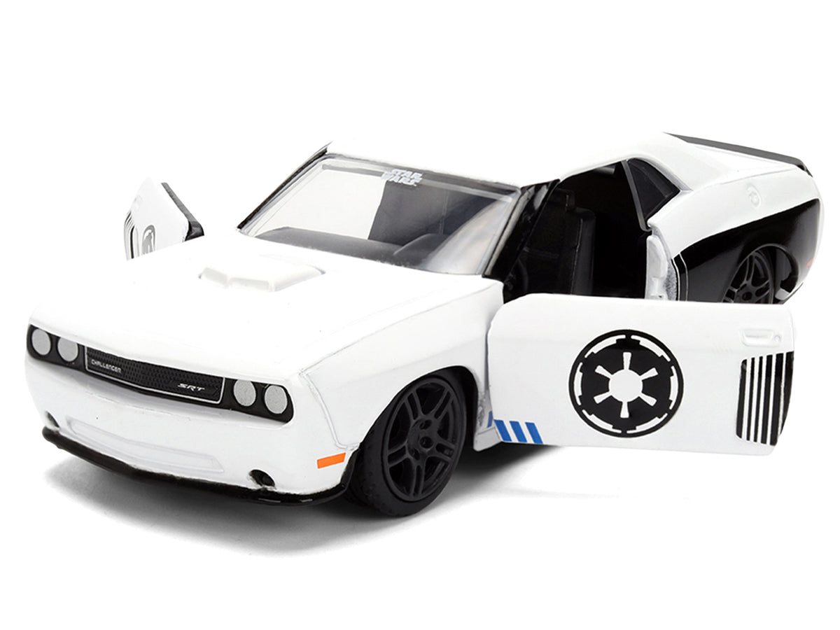 2012 Dodge Challenger SRT8 "Stormtrooper" Livery White with Graphics "Star Wars" Franchise "Hollywood Rides" Series 1/32 Diecast Model Car by Jada - image 2