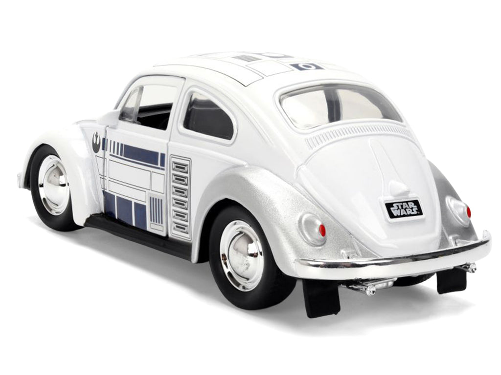 1959 Volkswagen Beetle "R2-D2" Livery White with Graphics "Star Wars" Franchise "Hollywood Rides" Series 1/32 Diecast Model Car by Jada - image 5
