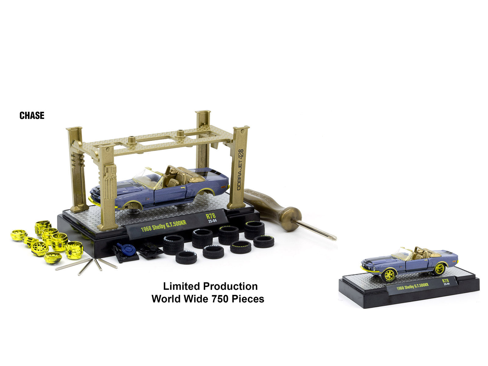 Model Kit 3 piece Car Set Release 78 Limited Edition to 9600 pieces Worldwide 1/64 Diecast Model Cars by M2 Machines - image 3