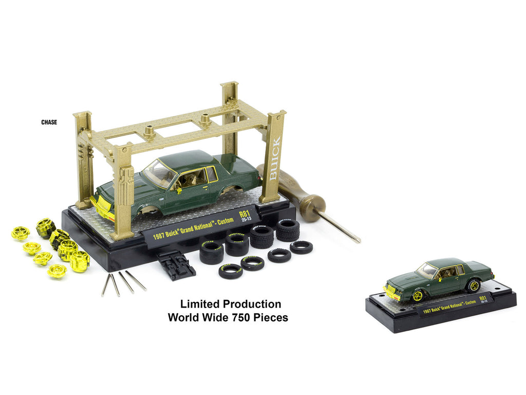 Model Kit 3 piece Car Set Release 81 Limited Edition to 9600 pieces Worldwide 1/64 Diecast Model Cars by M2 Machines - image 3