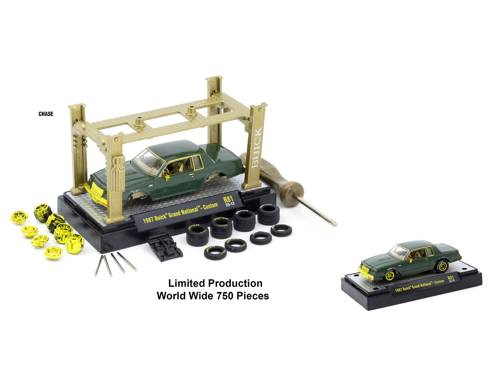 Model Kit 3 piece Car Set Release 81 Limited Edition to 9600 pieces Worldwide 1/64 Diecast Model Cars by M2 Machines - image 3