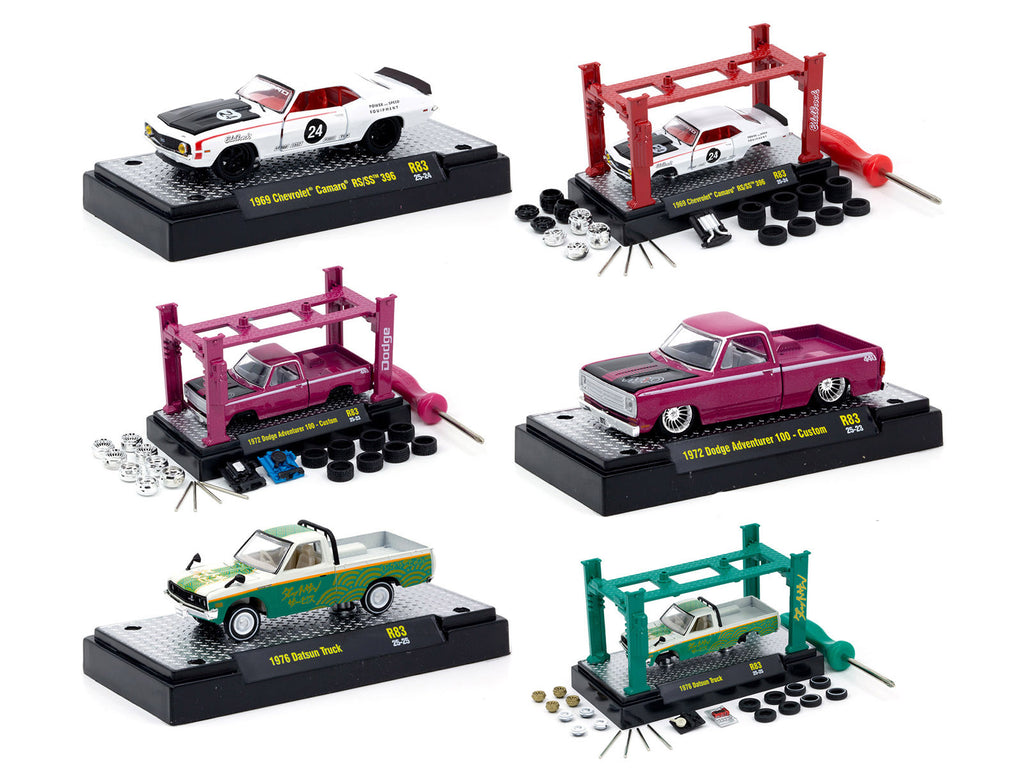 Model Kit 3 piece Car Set Release #83 Limited Edition to 6000 pieces Worldwide 1/64 Diecast Model Cars by M2 Machines - image 2