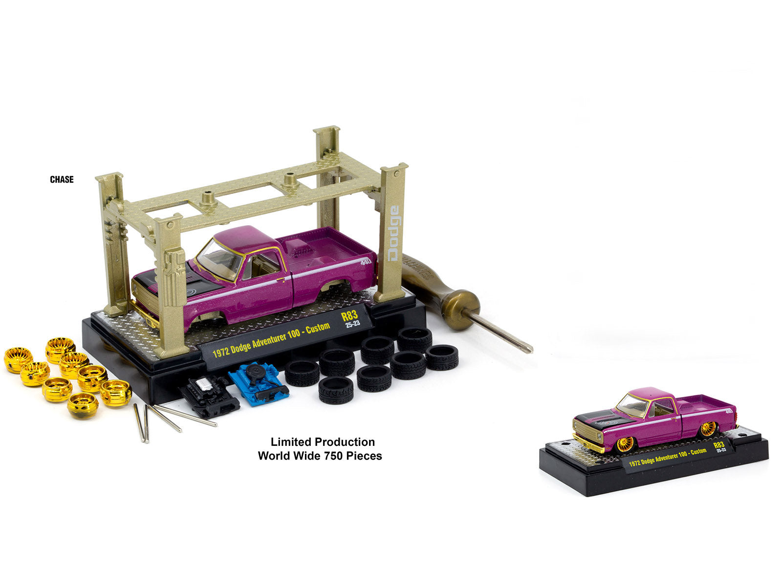 Model Kit 3 piece Car Set Release #83 Limited Edition to 6000 pieces Worldwide 1/64 Diecast Model Cars by M2 Machines - image 3