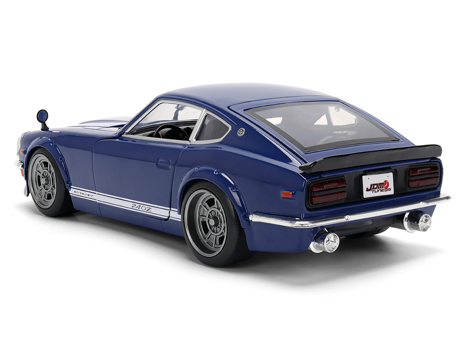 1972 Datsun 240Z Blue with White Stripes "JDM Tuners" Series 1/24 Diecast Model Car by Jada - image 5