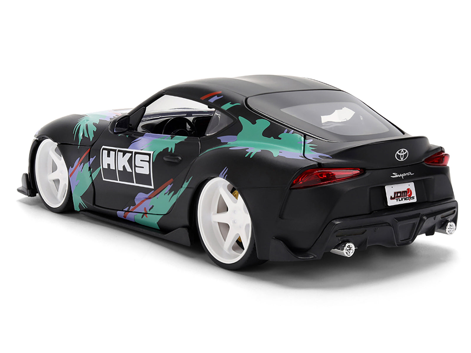 2020 Toyota GR Supra "HKS" Matt Black with Graphics "JDM Tuners" Series 1/24 Diecast Model Car by Jada - image 5