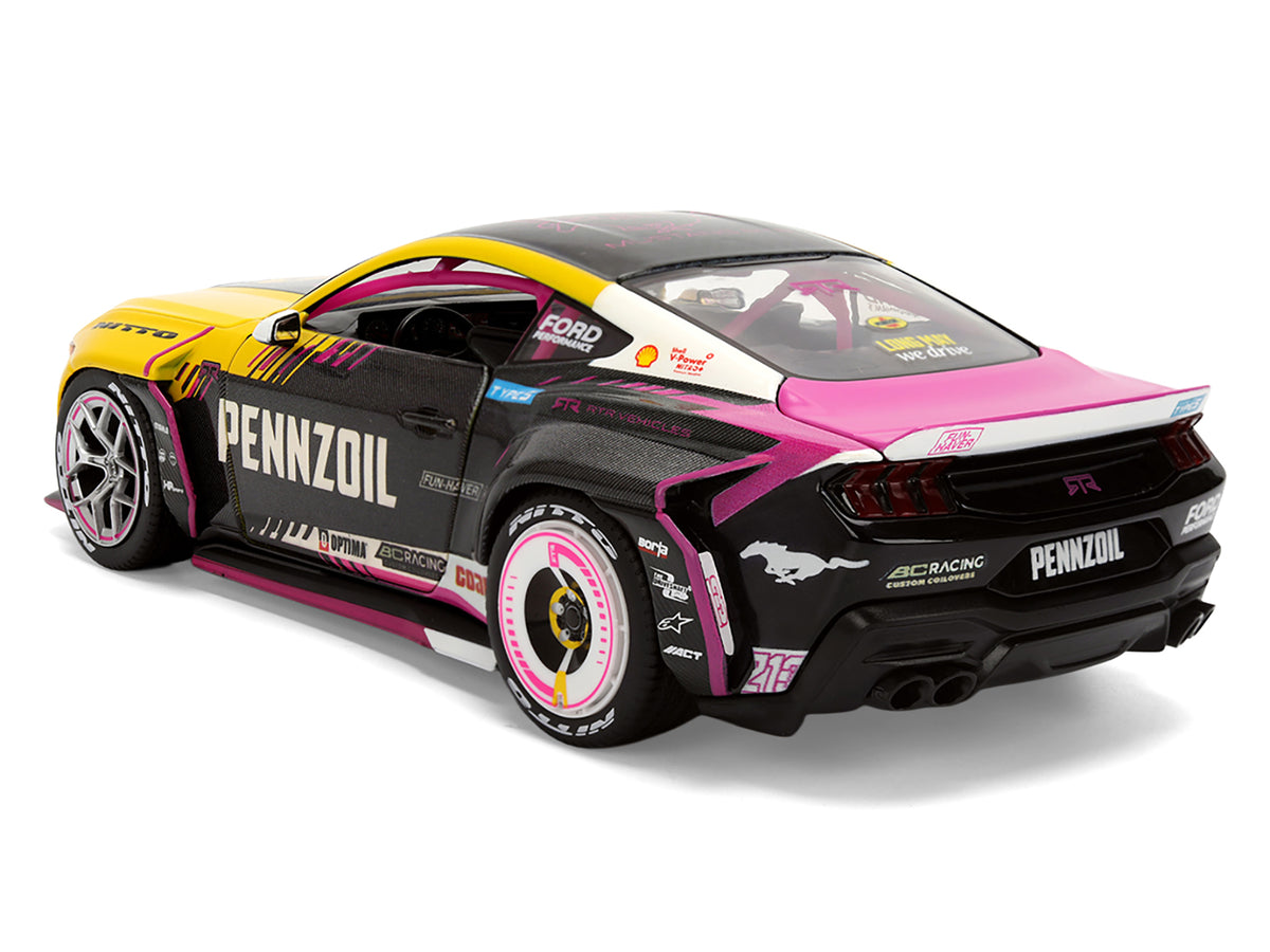 Ford Mustang RTR #213 Ben Hobson "Pennzoil" "Formula Drift PRO Championship" (2025) with Lights "RTR Vehicles" Series 1/24 Diecast Model Car by Jada - image 5
