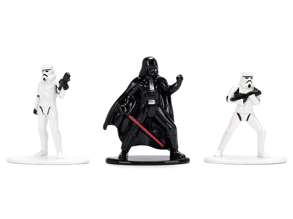 Set of 3 Diecast Figures "Star Wars" Movie Franchise "Nano Metalfigs" Series Diecast Models by Jada - image 2