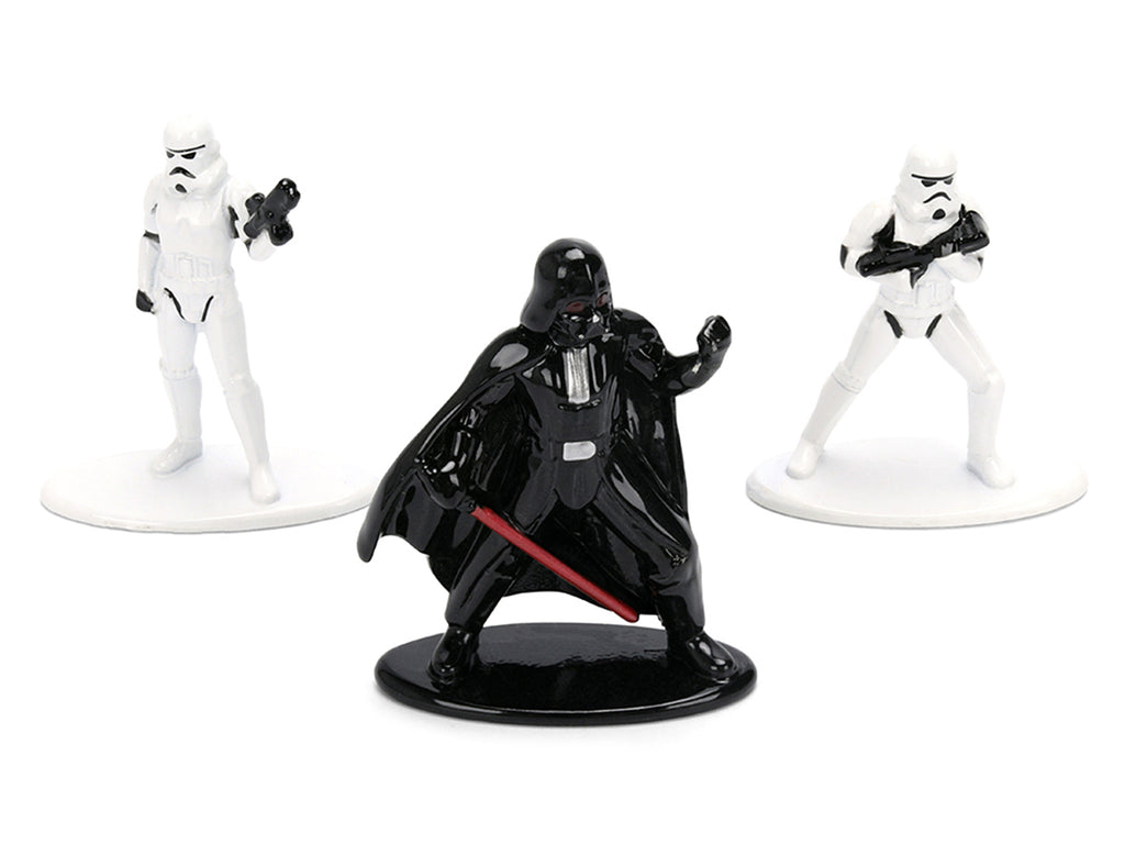 Set of 3 Diecast Figures "Star Wars" Movie Franchise "Nano Metalfigs" Series Diecast Models by Jada - image 3