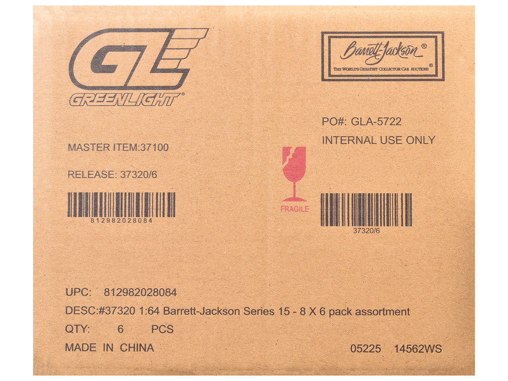"Barrett-Jackson" Series 15 Set of 6 Cars 1/64 Diecast Model Cars by Greenlight - image 3