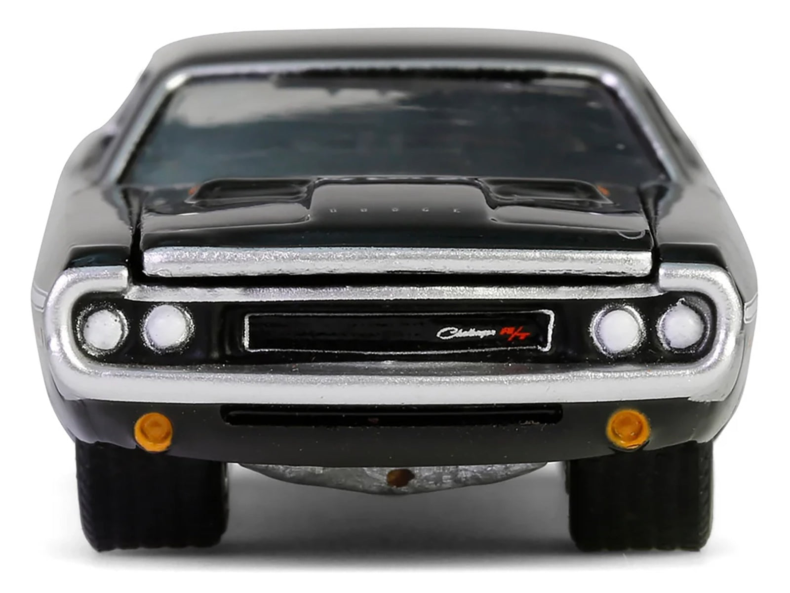 1970 Dodge Challenger R/T 440 Black with White Stripes "Barrett-Jackson" Series 15 1/64 Diecast Model Car by Greenlight - image 5