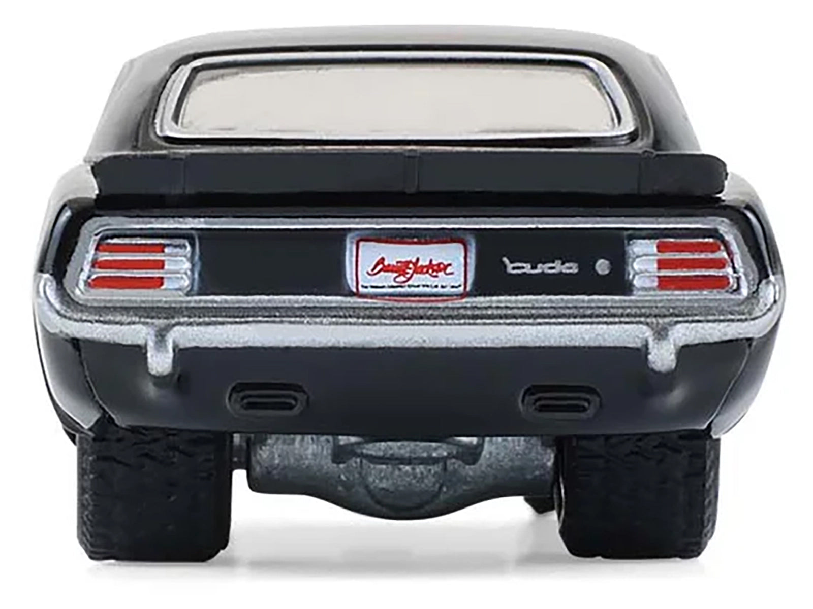 1970 Plymouth 'Cuda AAR Black with Gray Stripes "Barrett-Jackson" Series 16 1/64 Diecast Model Car by Greenlight - image 5